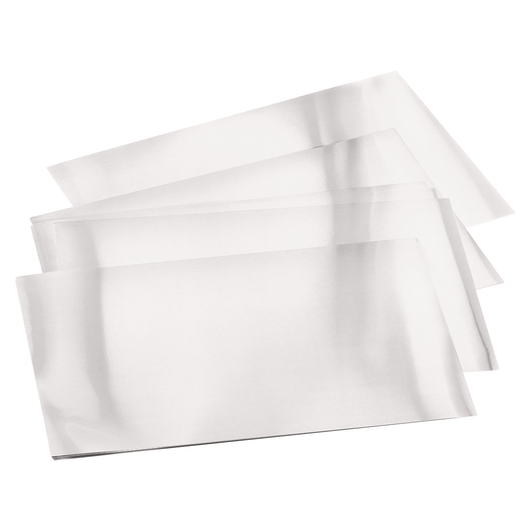FOLIA Pr�gefolienmappe, 185 x 290 mm, 3 Blatt, silber