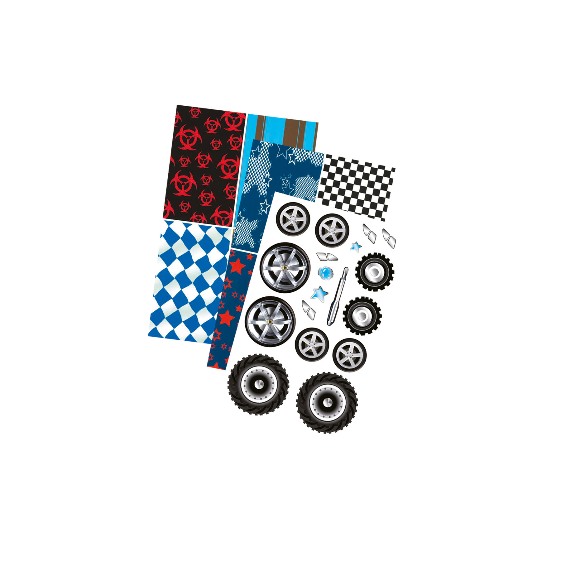 FOLIA Schablonenbuch Monster Trucks