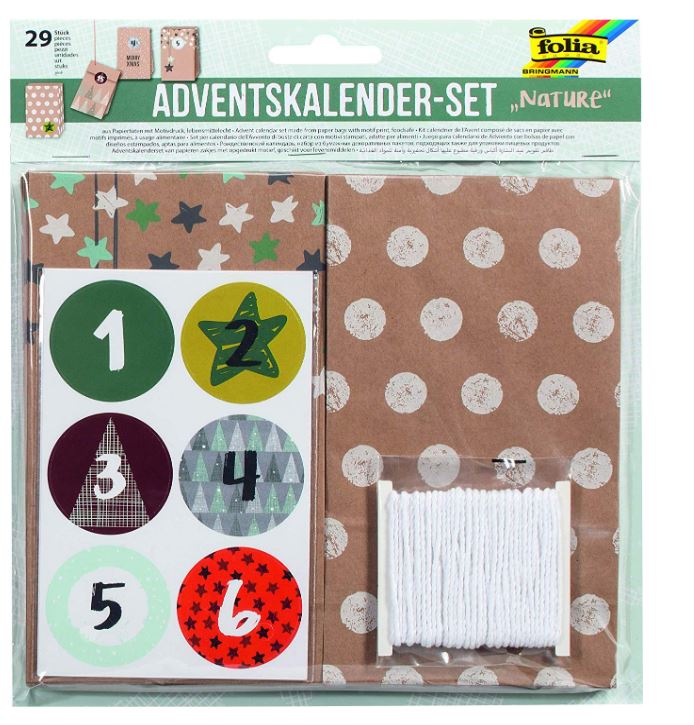 folia Adventskalender 24 Adventst�tchen "NATURE"