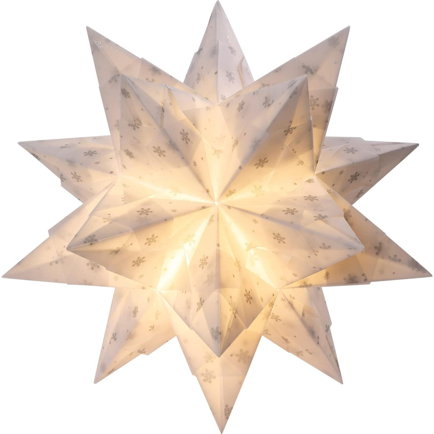 folia Faltbl�tter Bascetta-Stern Schneeflocke Transparen...