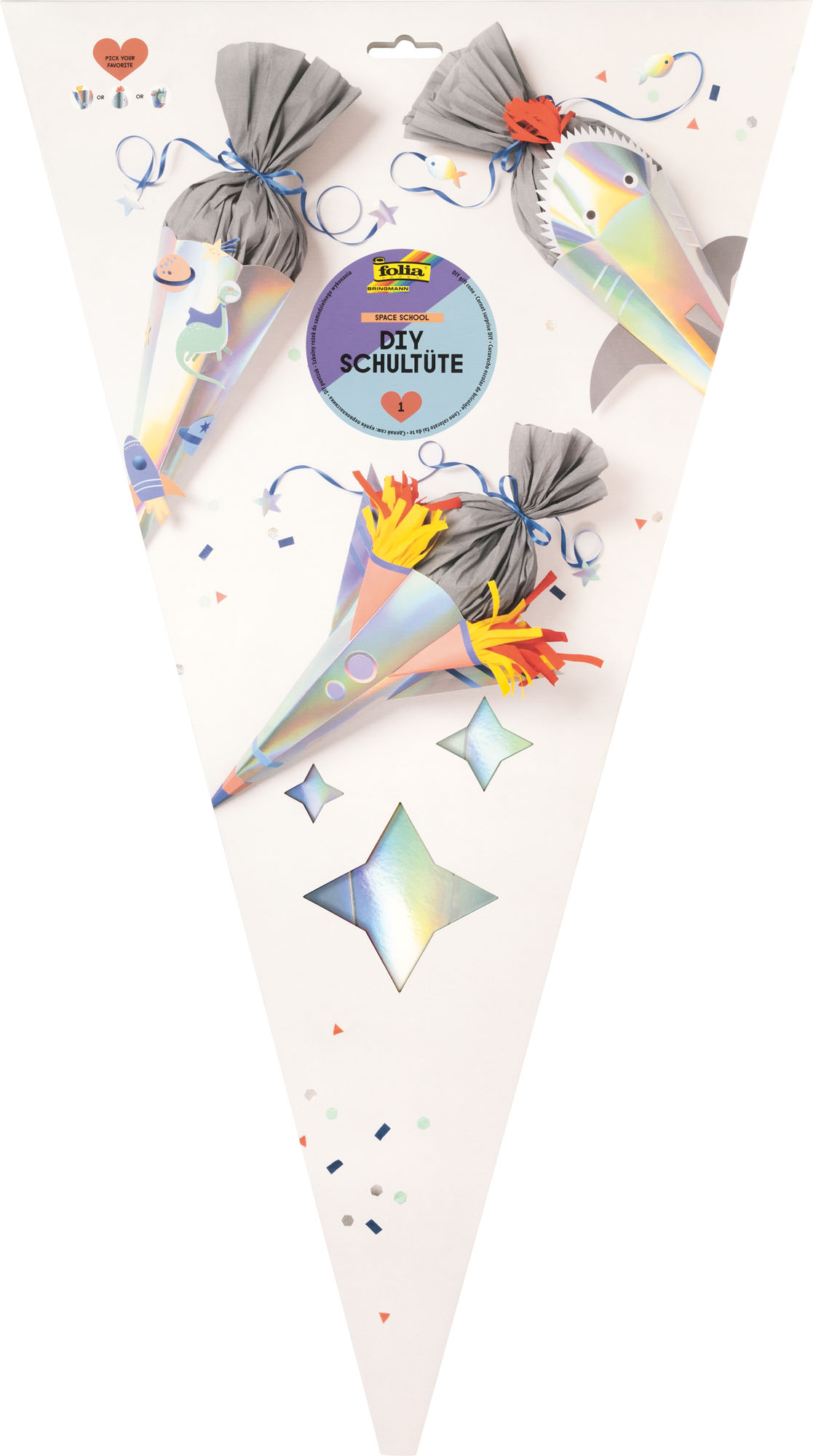 folia Schult�ten-Bastelset SPACE SCHOOL