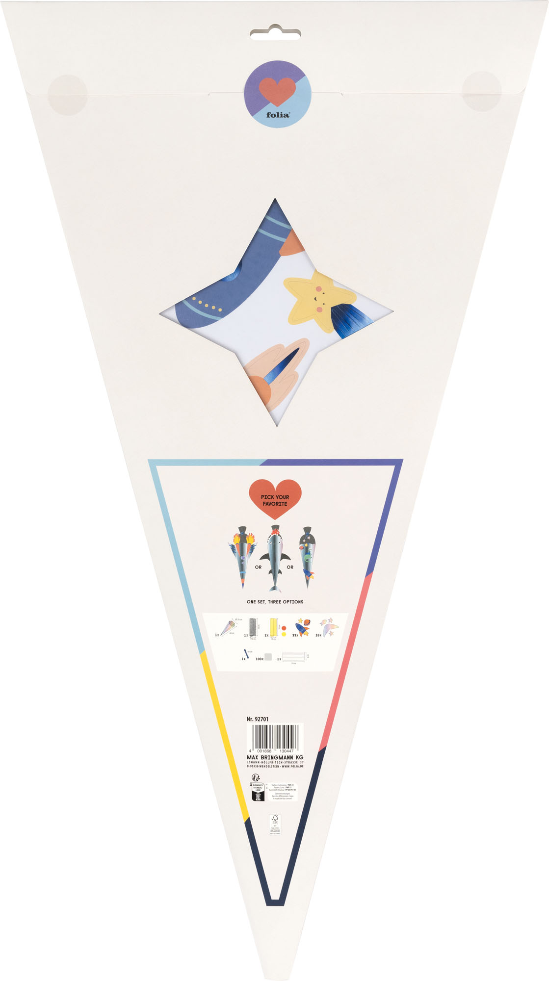 folia Schult�ten-Bastelset SPACE SCHOOL