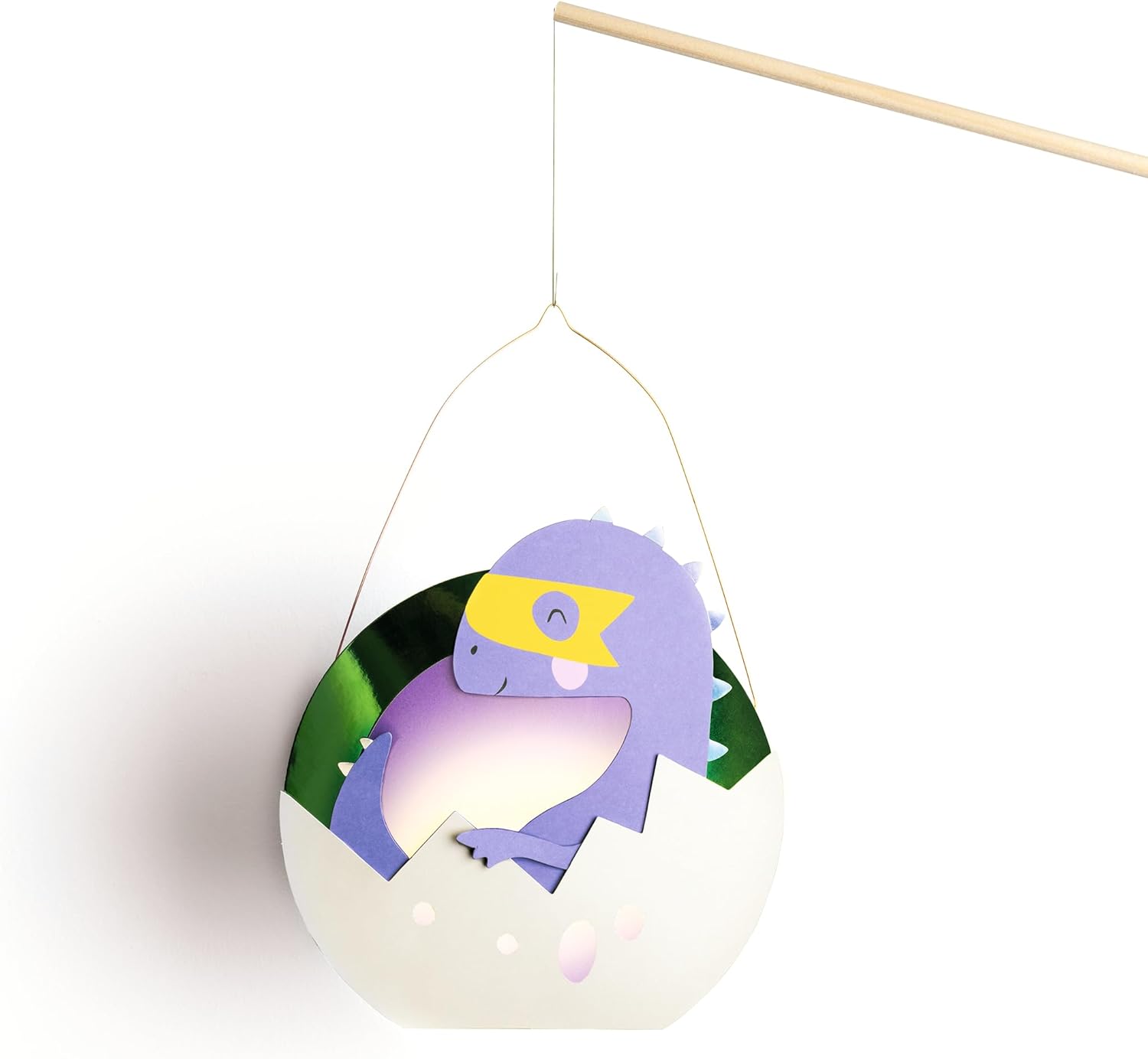 folia Laternen-Bastelset SUPERHERO DINOS, metallic-gr�n