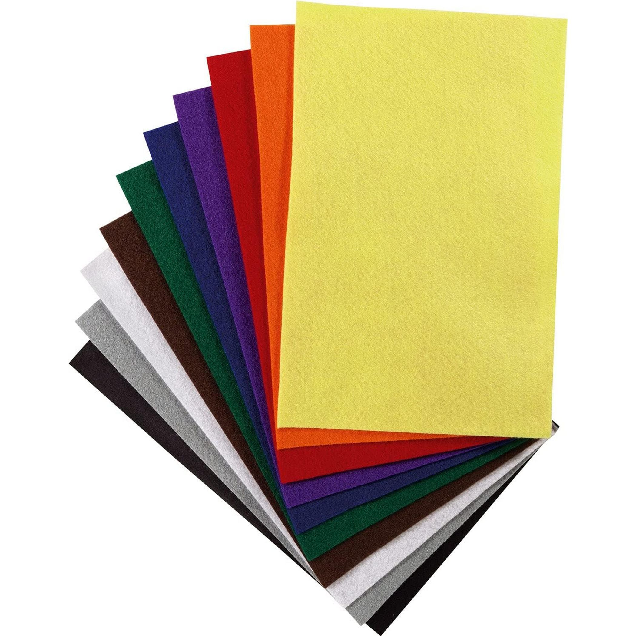 folia Bastelfiz 10 Bogen 20 x 30cm 150 g/qm farbig sortiert