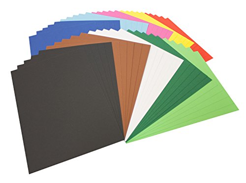 folia Fotokarton, DIN A4, 300 g/qm, farbig sortiert, 50 ...