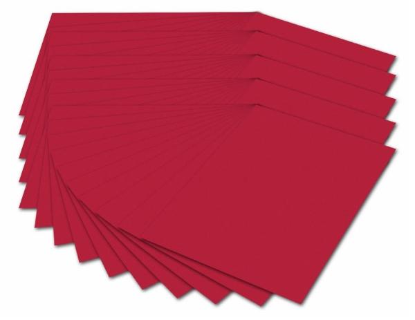 Fotokarton DIN A4, 300 g/qm hochrot 50 Blatt