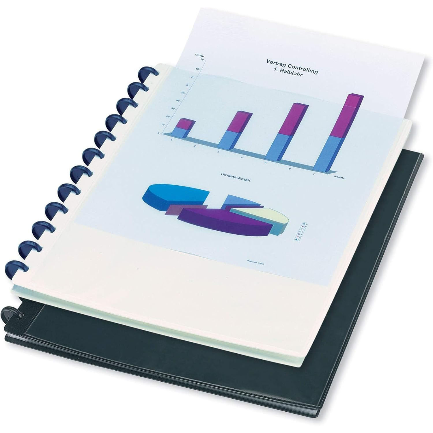 OXFORD vario-zipp Ringmappe overhead, A4, schwarz