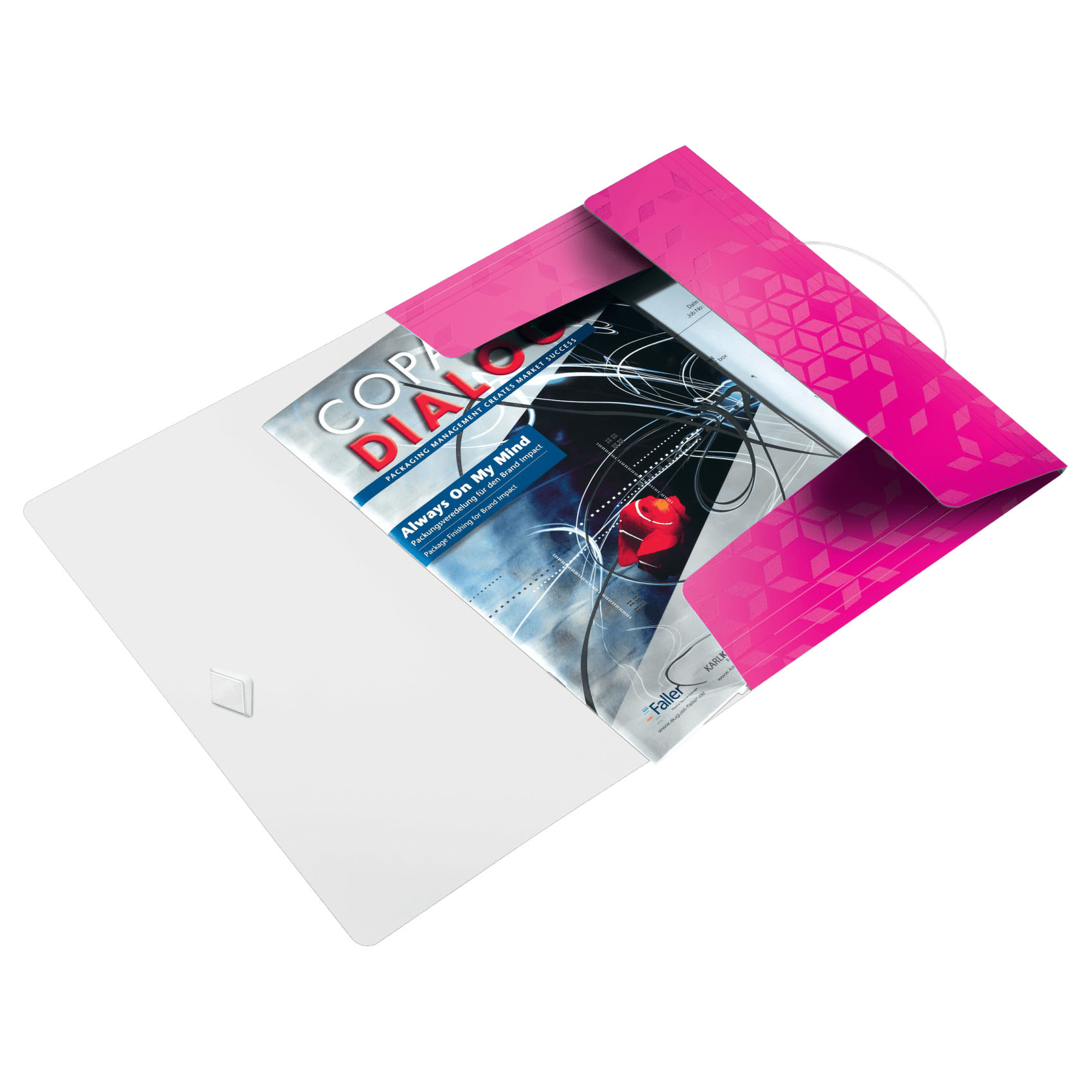 LEITZ Eckspannermappe WOW, DIN A4, PP, pink-metallic