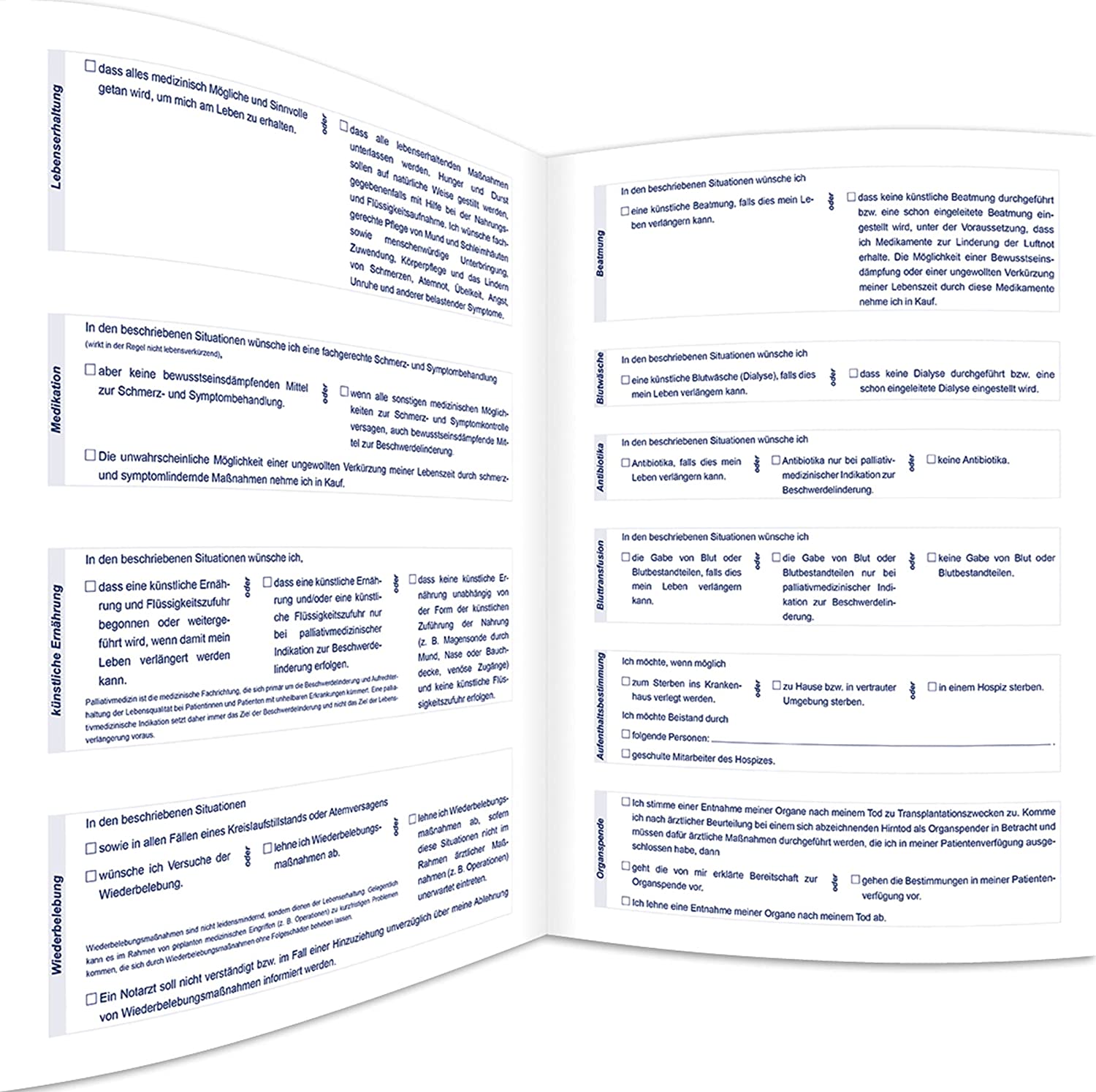 RNK Verlag Vordruck-Mappe "Meine Patientenverf�gung", 2 ...