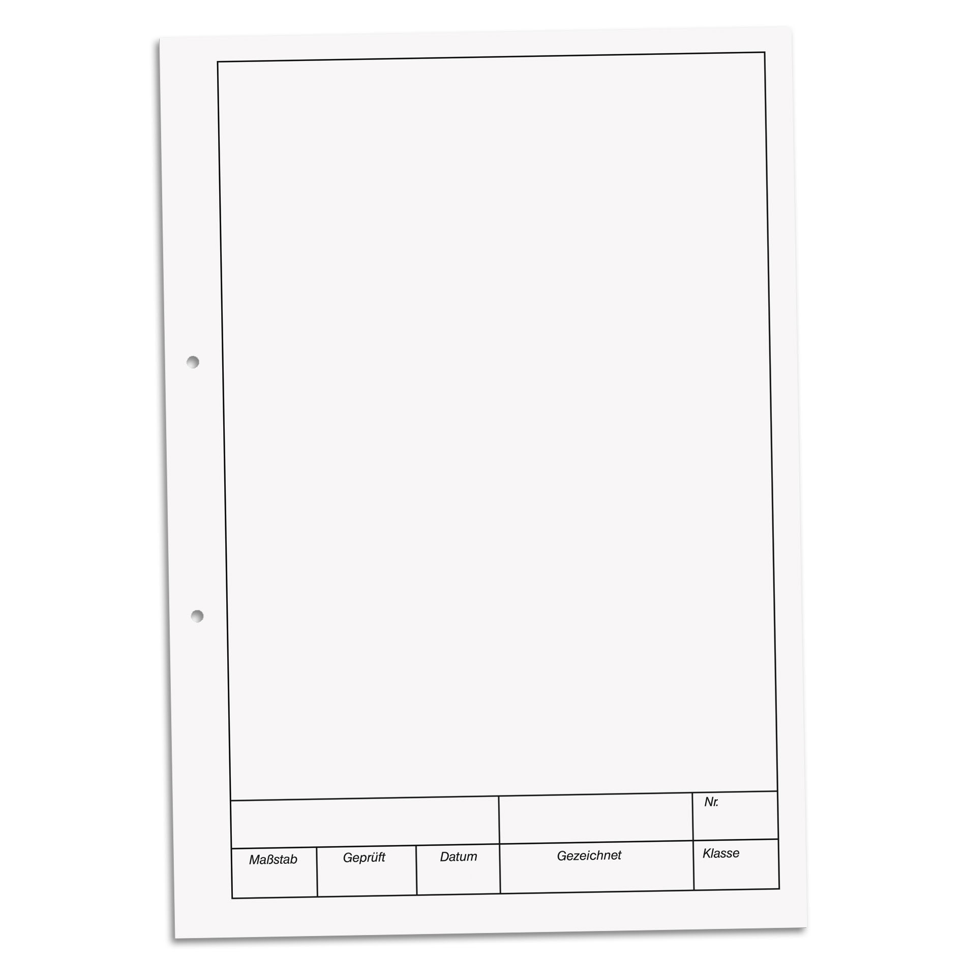 BRUNNEN Zeichenblock Kieserblock 12 Lineatur 12 blanko A...