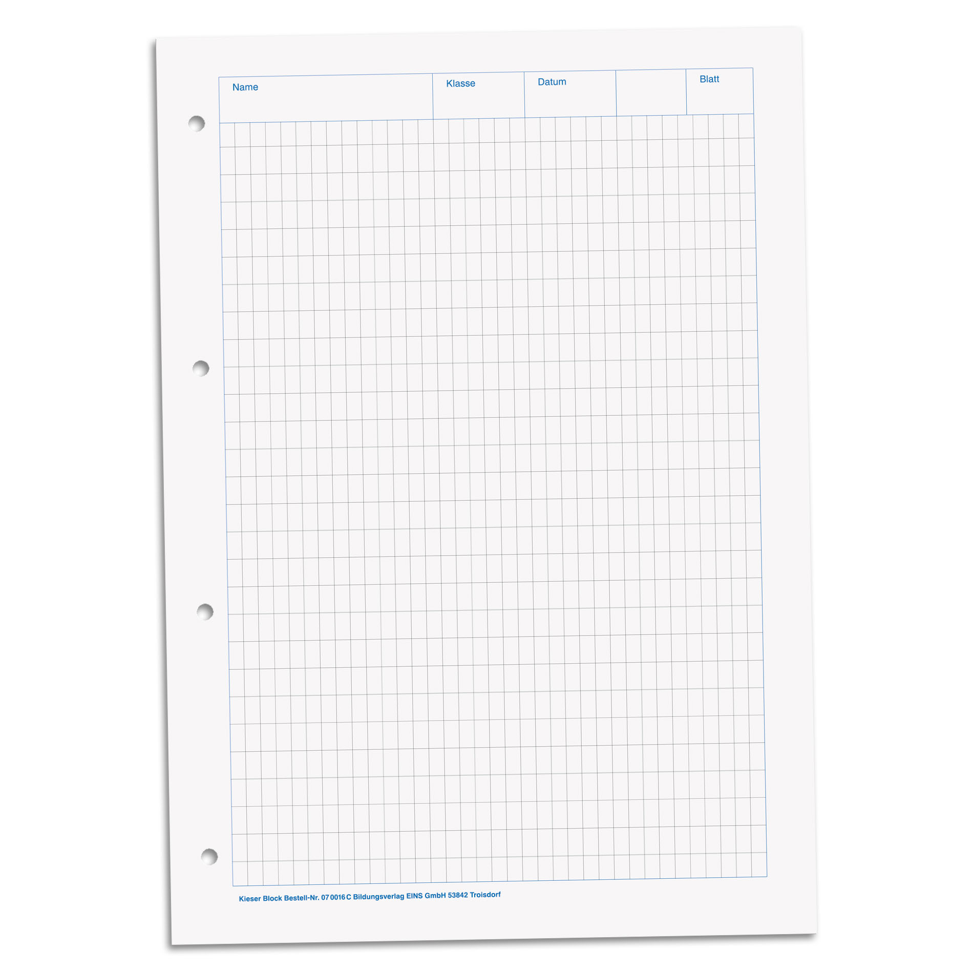 BRUNNEN Kieserblock 16 C Lineatur 23 rautiert A4 50 Blat...