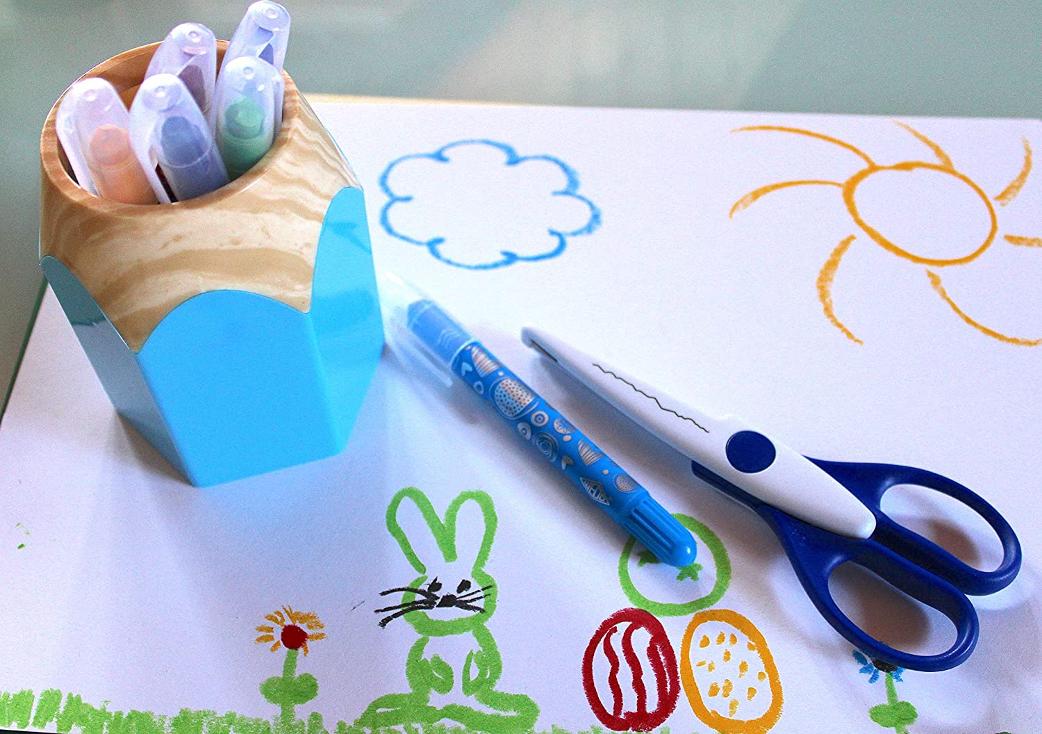 WEDO Stiftek�cher "PENCIL", aus Kunststoff, hellblau