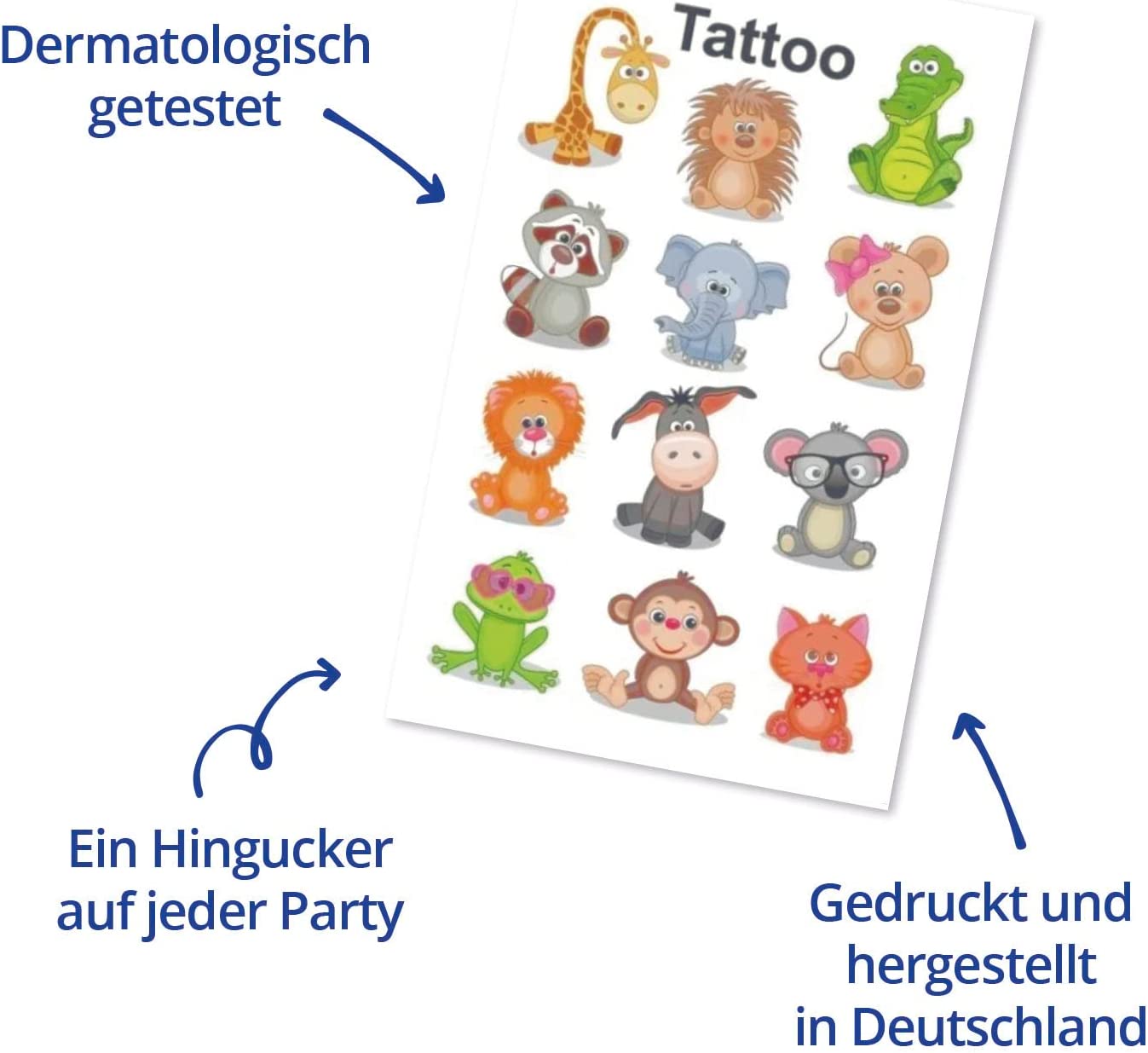 Avery Zweckform - Tattoo Aufkleber - Einhorn - 56767