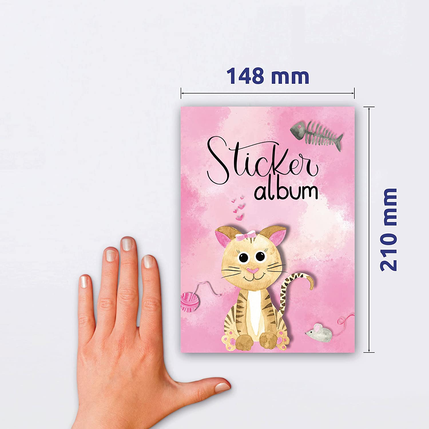 AVERY Zweckform ZDesign KIDS Stickeralbum Katze, DIN A5