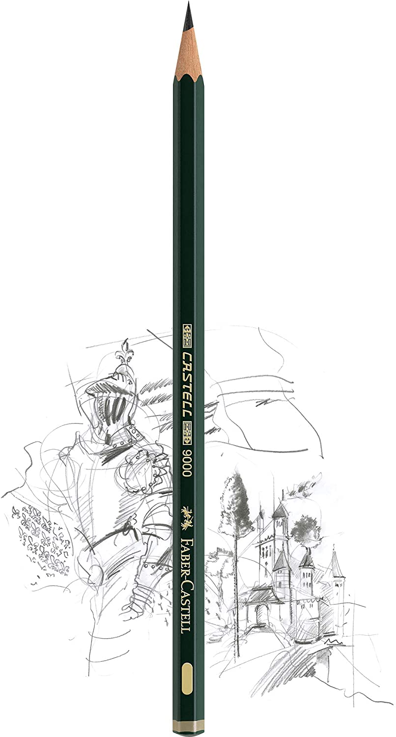 FABER-CASTELL Bleistift CASTELL 9000 Design, 12er Metall...