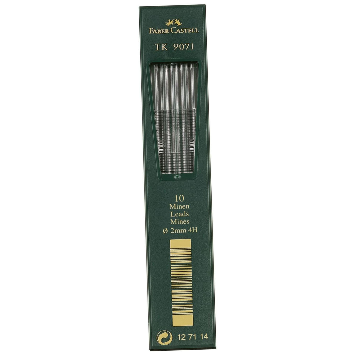 FABER-CASTELL TK-Minen 9071, tiefschwarz, H�rtegrad: 4H