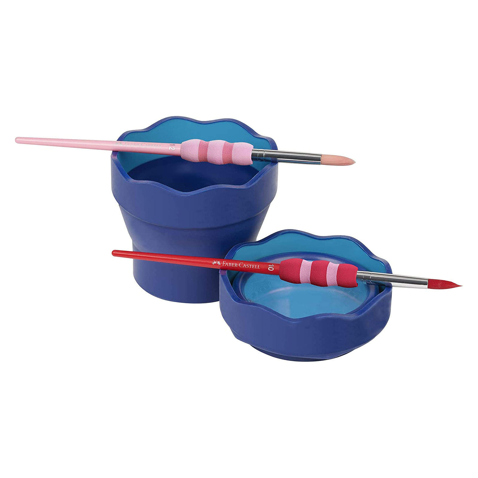 FABER-CASTELL Wasserbecher CLIC & GO, blau