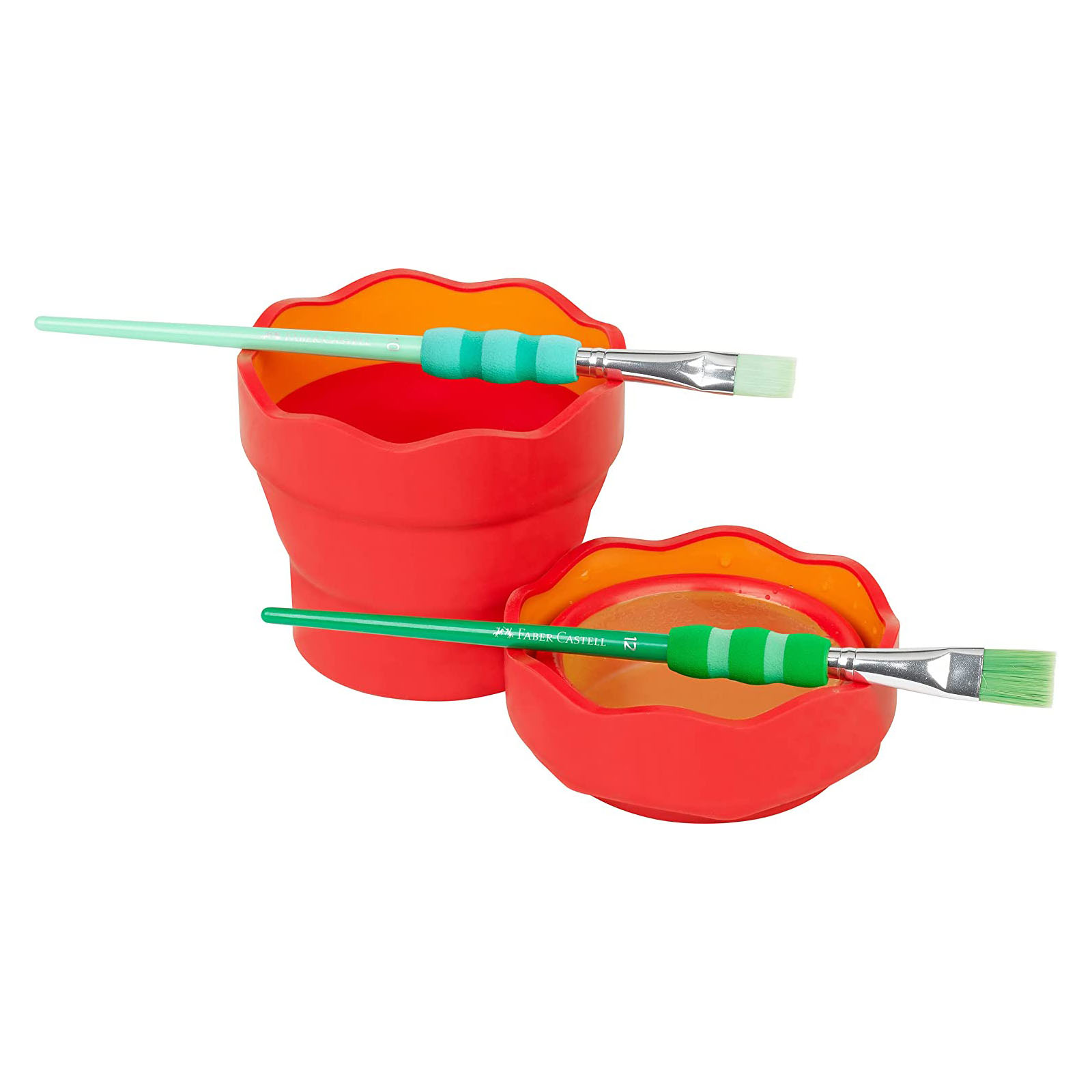 FABER-CASTELL Wasserbecher CLIC & GO, rot