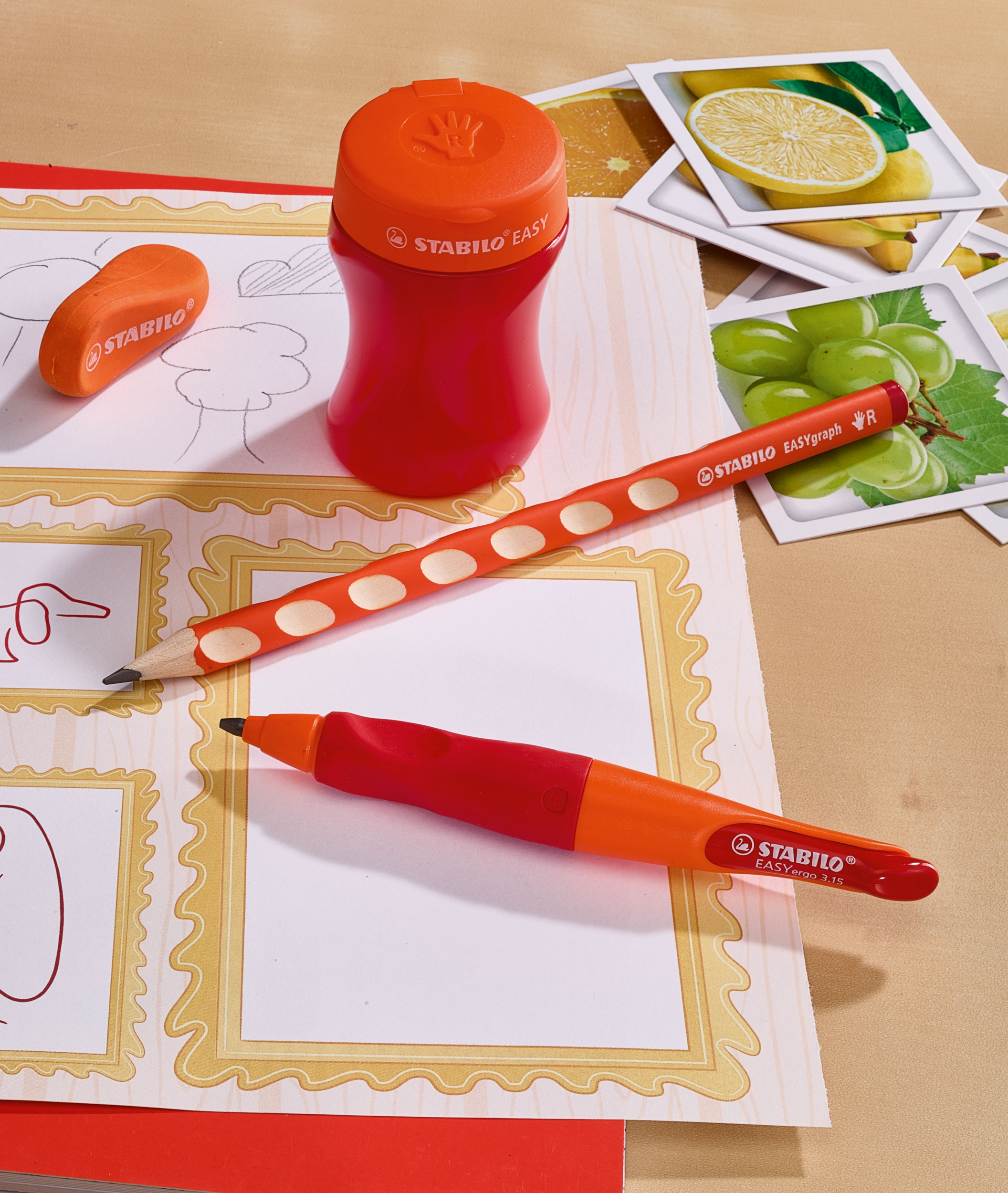 STABILO Spitzdose EASYsharpener, f�r Rechtsh�nder, orange