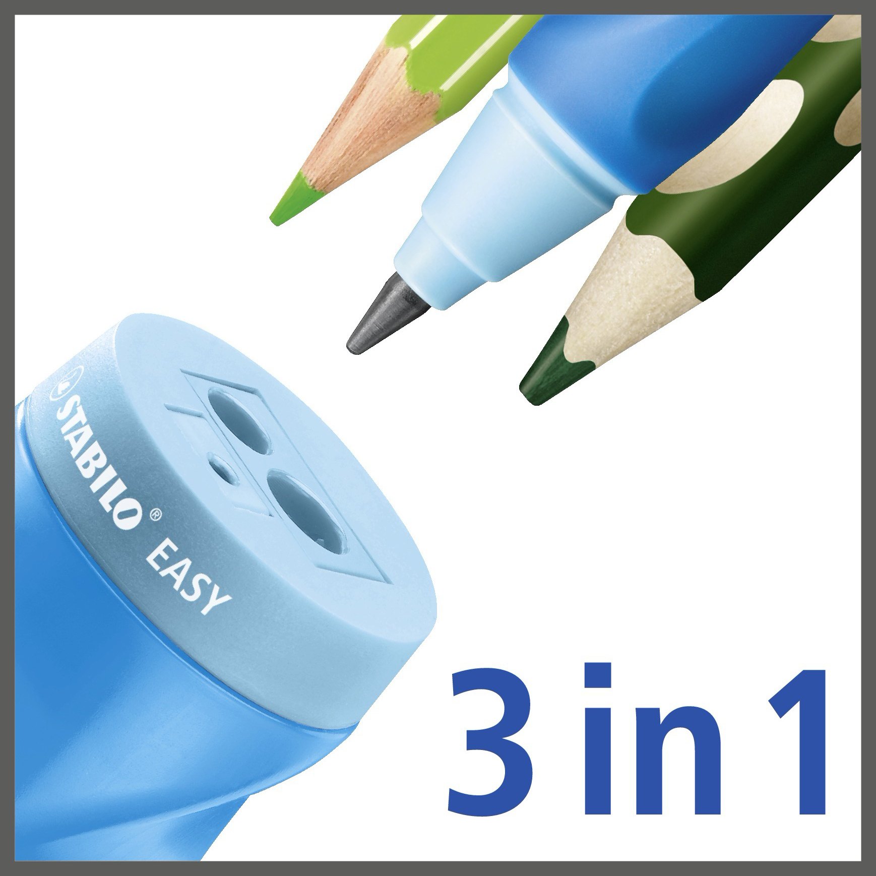 STABILO Spitzdose EASYsharpener, f�r Rechtsh�nder, gr�n