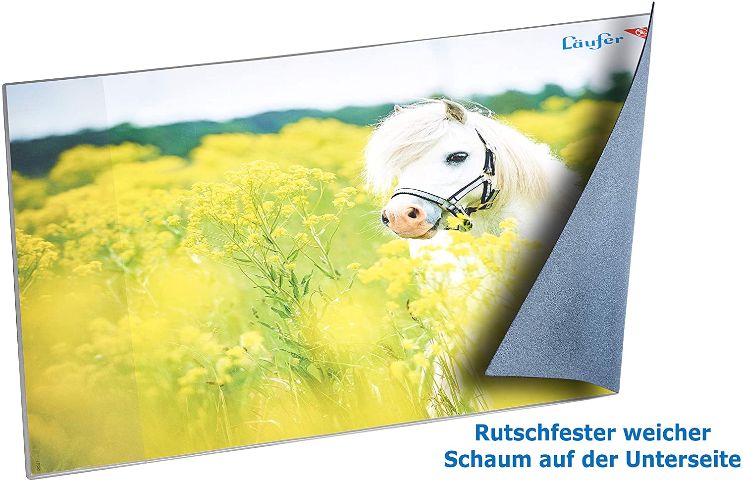 L�ufer Schreibunterlage Pferd im Rapsfeld, 400 x 530 mm
