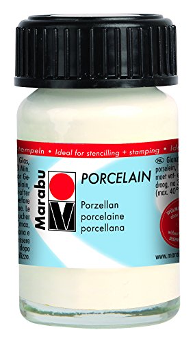 Marabu Porzellanfarbe "Porcelain", wei�, 15 ml