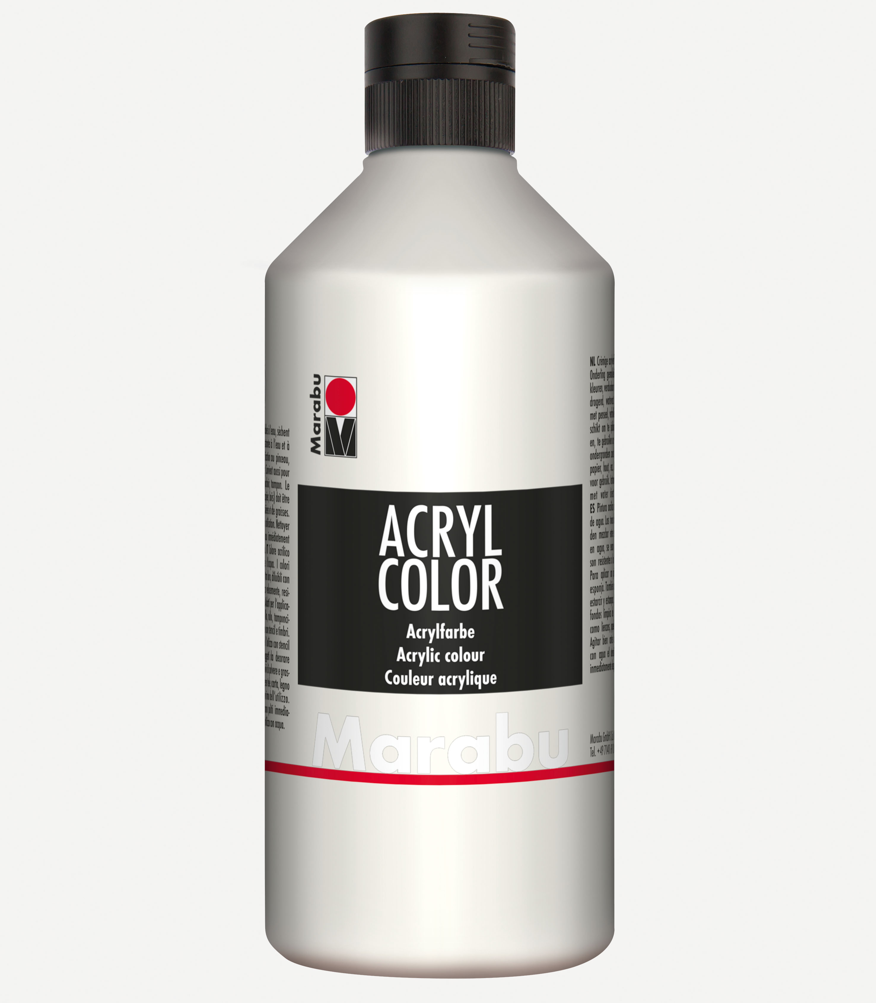 Marabu Acrylfarbe Acryl Color, 500 ml, wei� 070