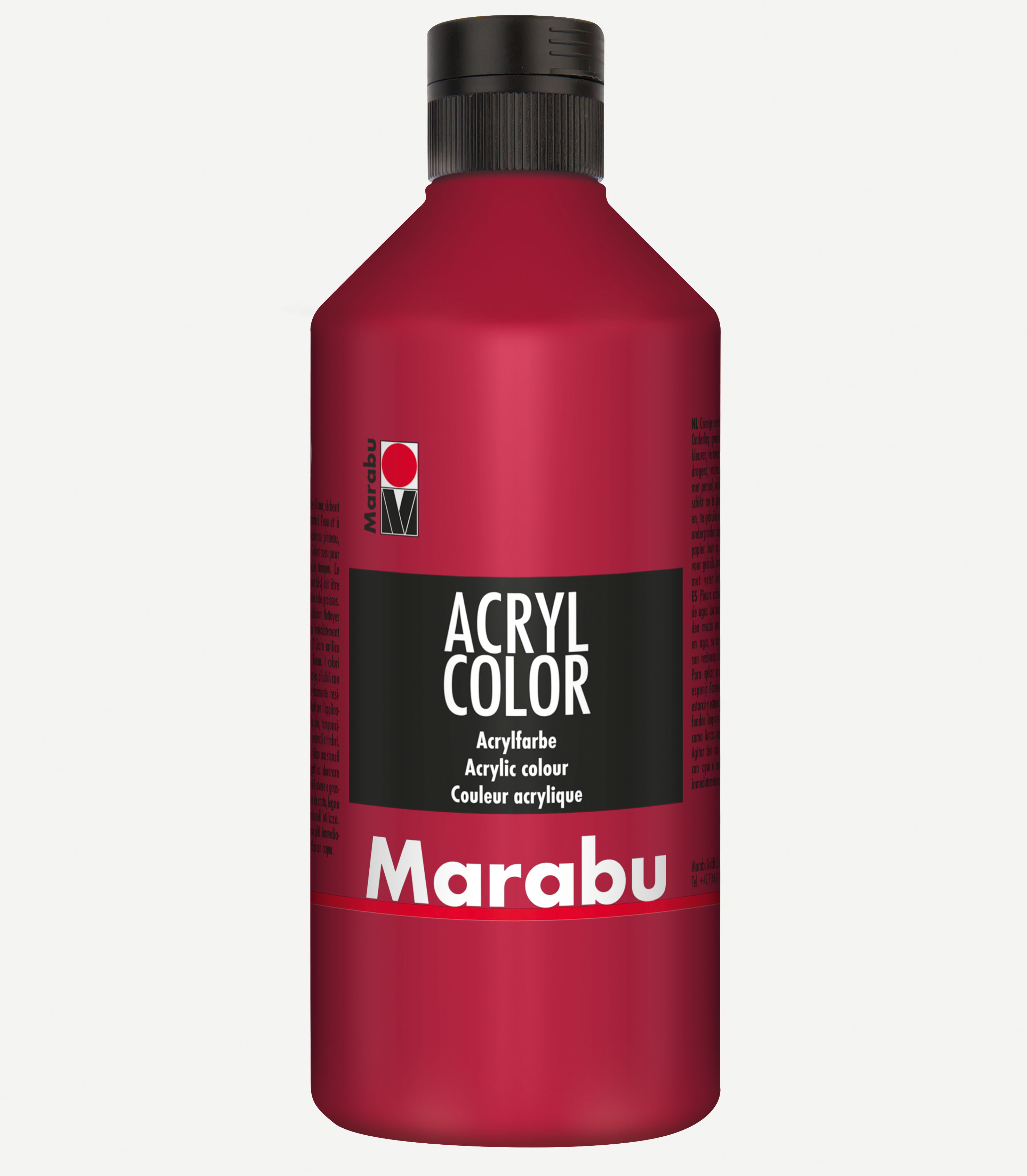 Marabu Acrylfarbe Acryl Color, 500 ml, karminrot 032