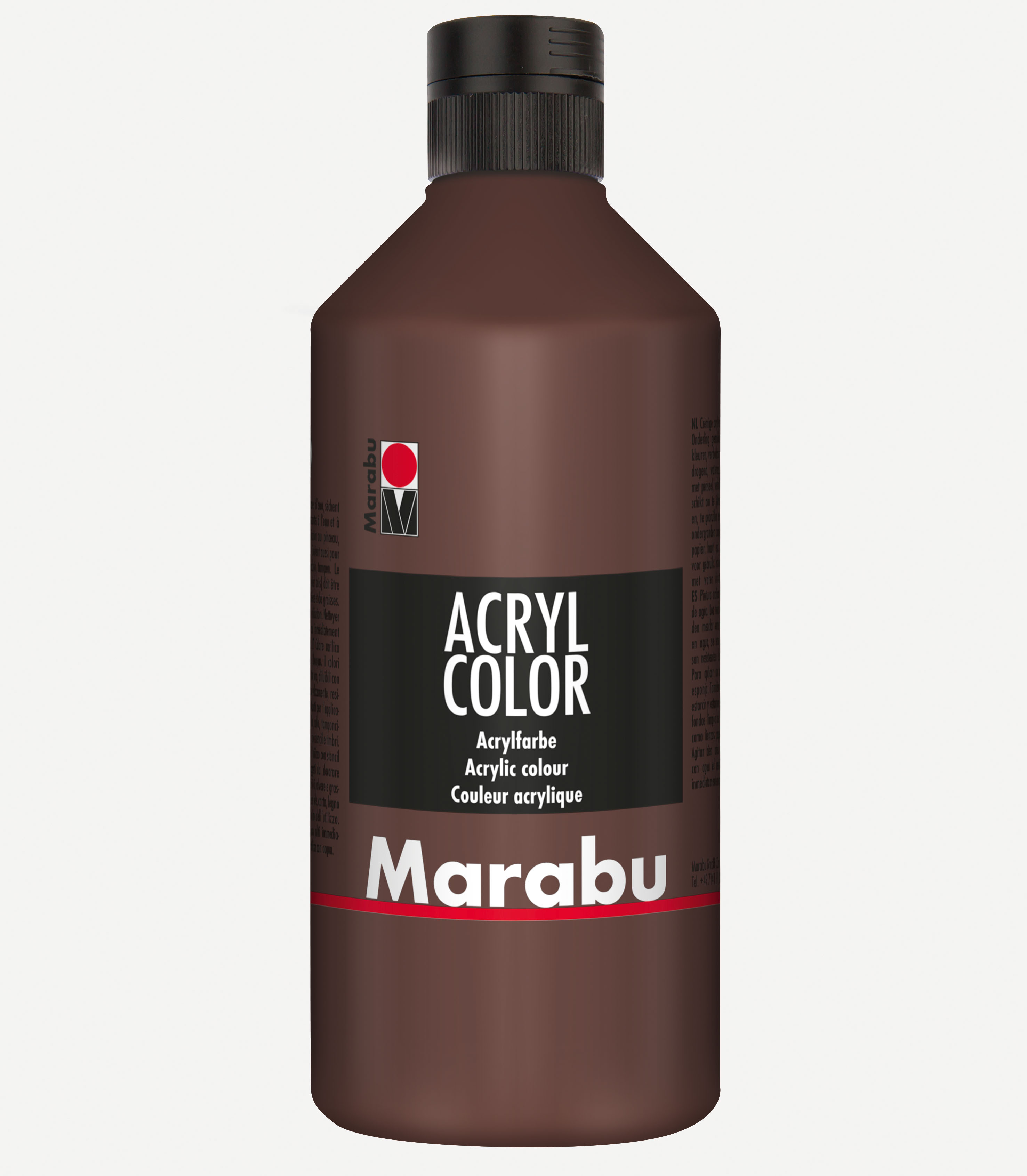 Marabu Acrylfarbe Acryl Color, 500 ml, mittelbraun 040