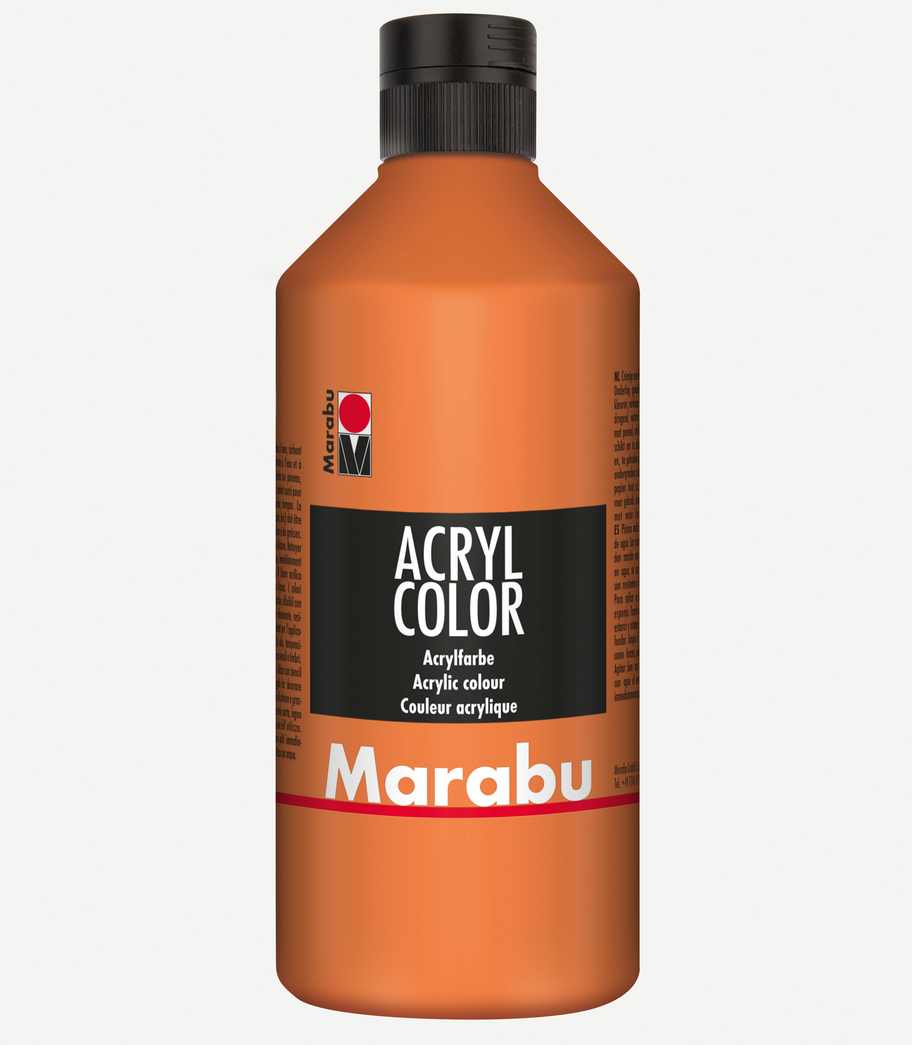Marabu Acrylfarbe Acryl Color, 500 ml, orange 013