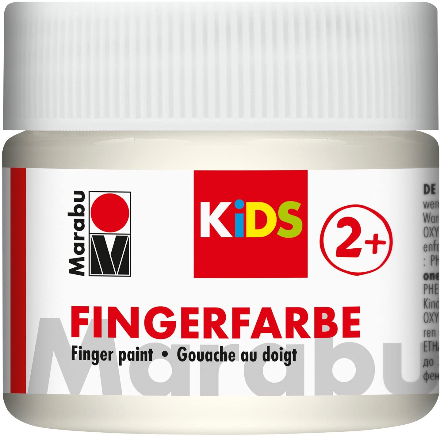 Fingerfarbe Marabu KiDS Wei� 100ml in Dose pastose Farbe...