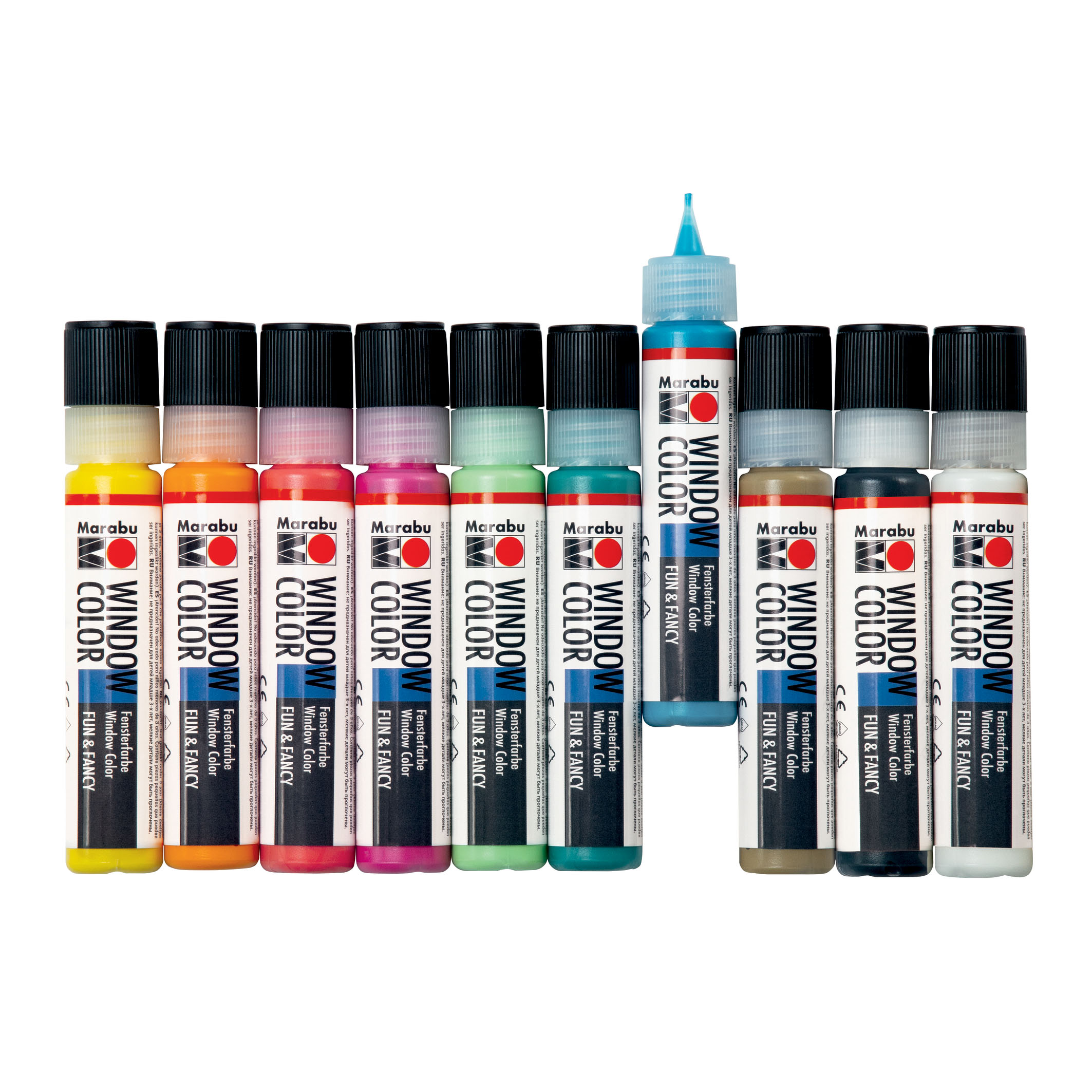 Marabu Window Color Set "LAMA", 10 x 25 ml