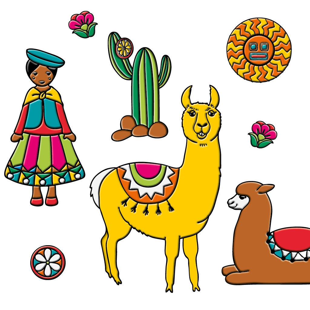 Marabu Window Color Set "LAMA", 10 x 25 ml