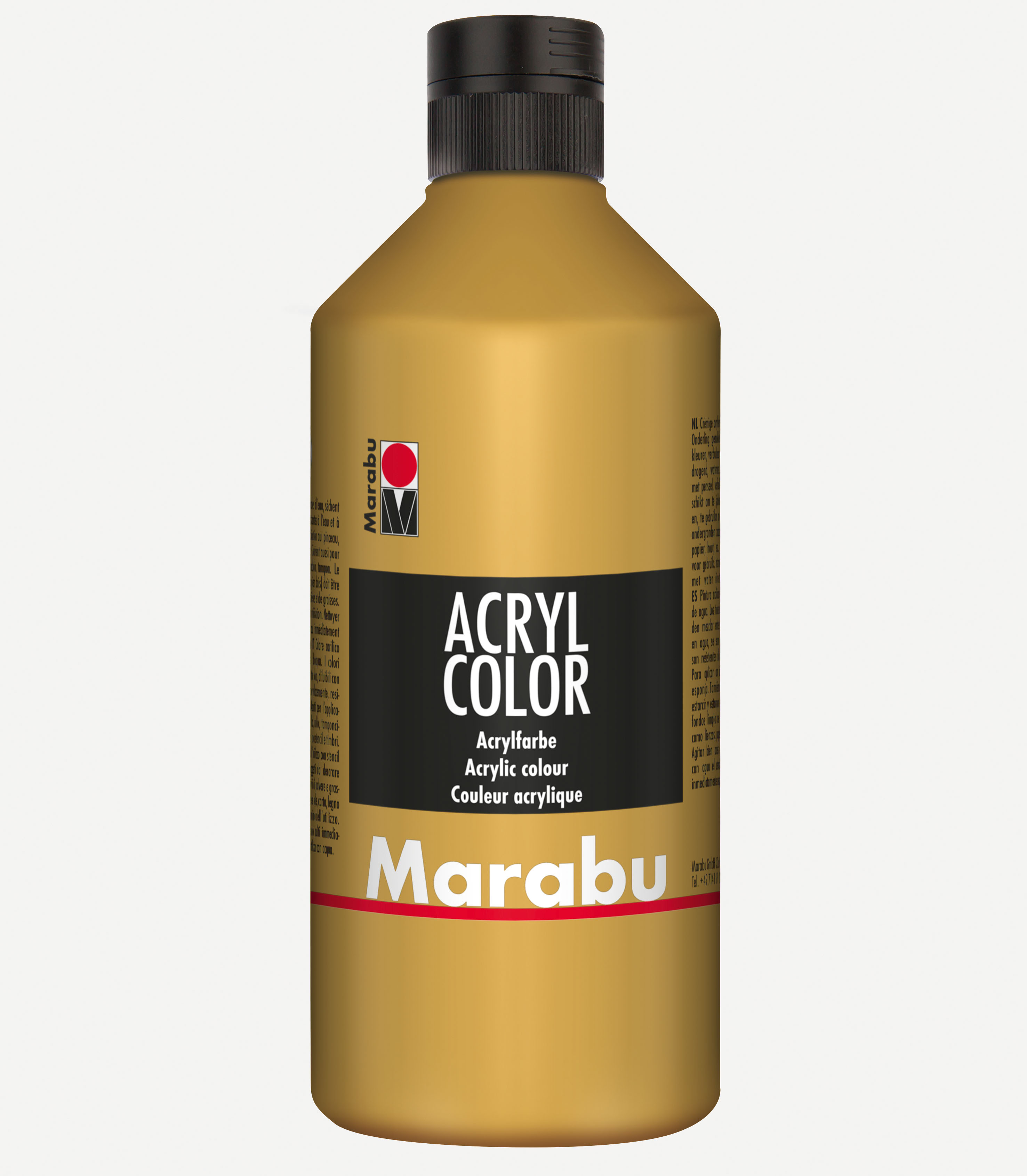 Marabu Acrylfarbe Acryl Color, 500 ml, gold 084