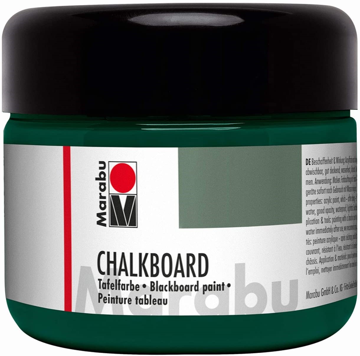 Marabu CHALKBOARD Tafelfarbe, Tafel Grn 868, 225 ml