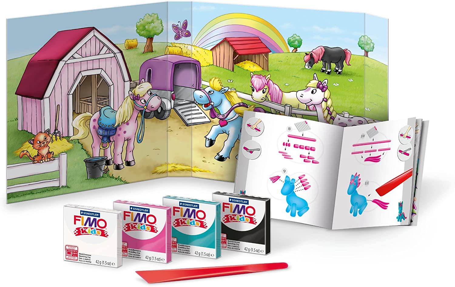FIMO kids Modellier-Set Form & Play "Pony", Level 2