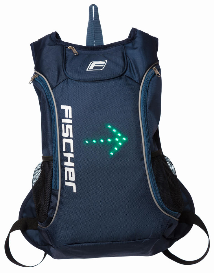 FISCHER Rucksack mit Blinkfunktion, dunkelblau