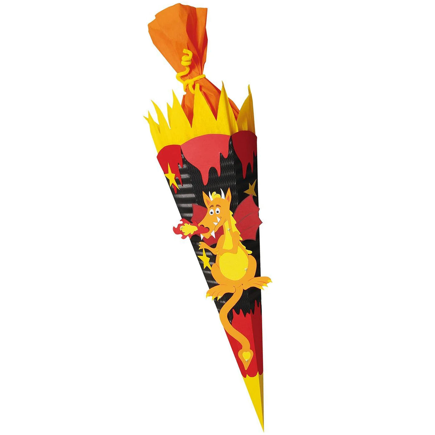 URSUS Schult�ten-Bastelset "Feuerdrache", 6-eckig, 68 cm