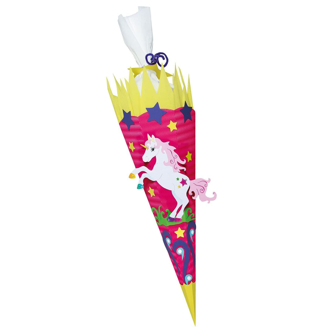 URSUS Schult�ten-Bastelset "Einhorn", 6-eckig, 68 cm