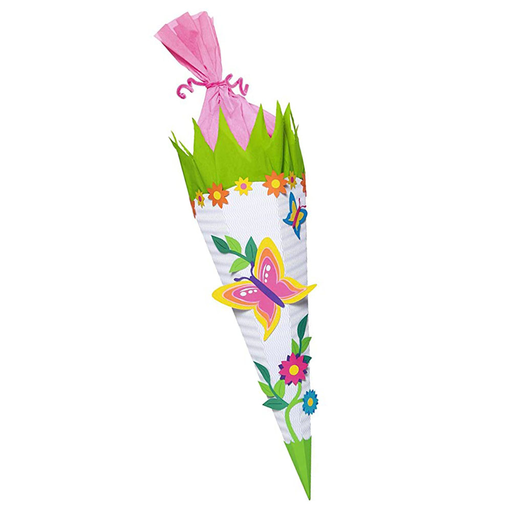 URSUS Schult�ten-Bastelset "Schmetterling", 6-eckig, 68 cm