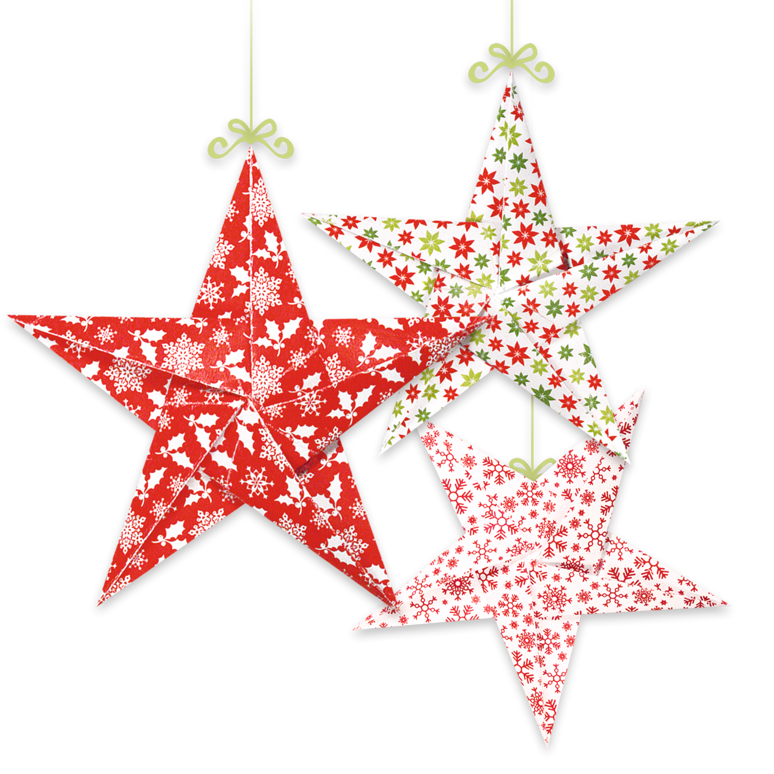 URSUS Faltbl�tter Christmas 80 g/m� 15x15cm