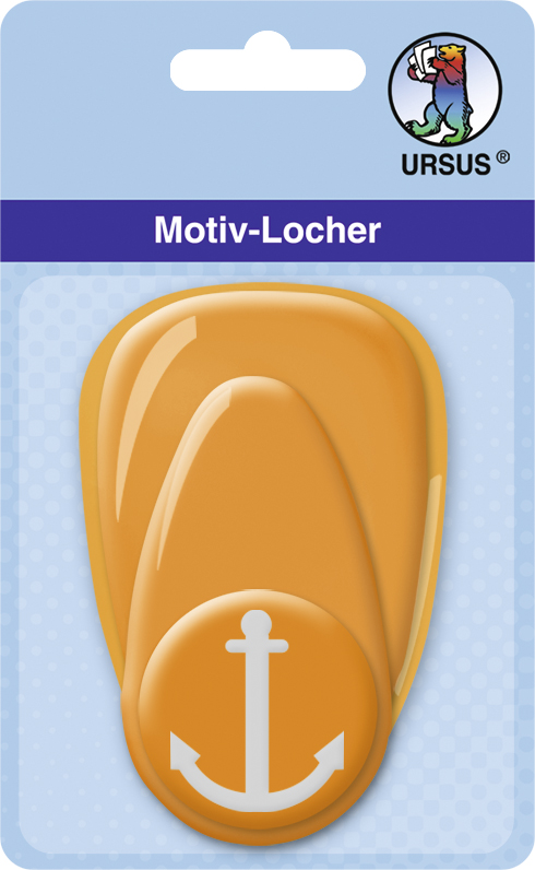 Ursus Motiv Locher mittel Anker orange