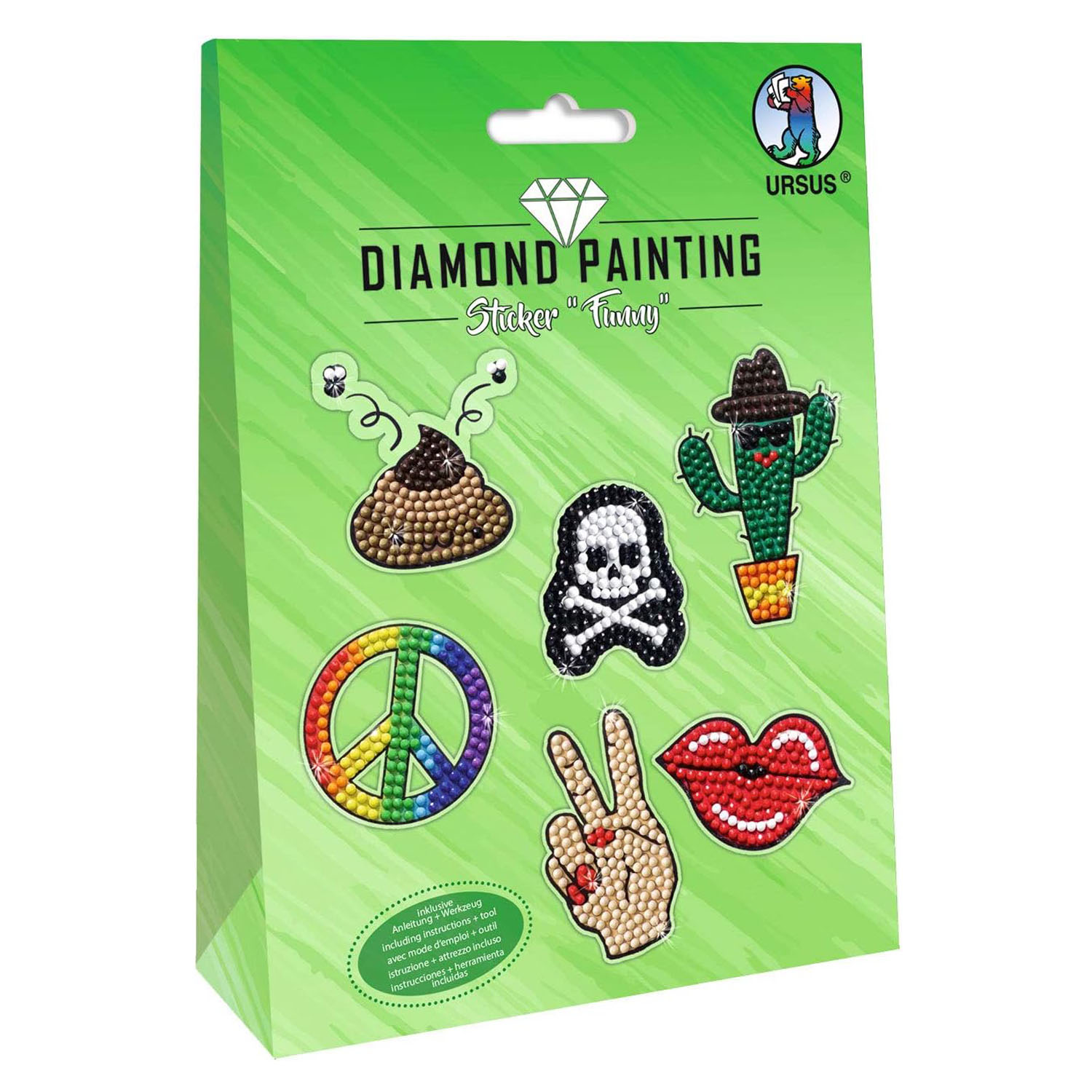 URSUS Diamond Painting STICKER FUNNY MOT.03