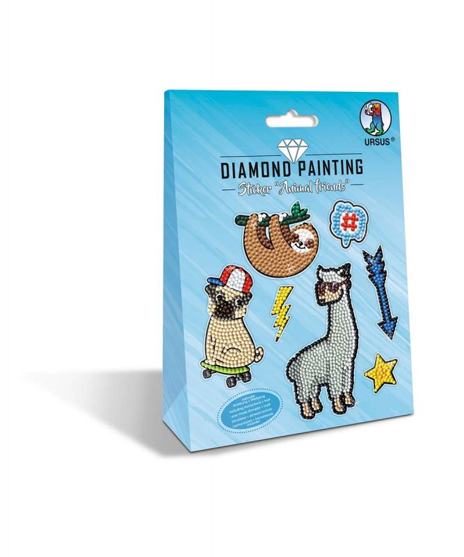 URSUS Diamond Painting Sticker "ANIMAL FRIENDS" MOT.05