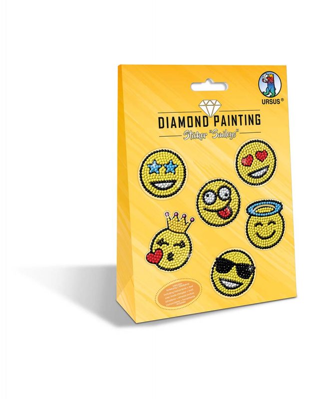 URSUS Diamond Painting Sticker "SMILEYS" MOT.06