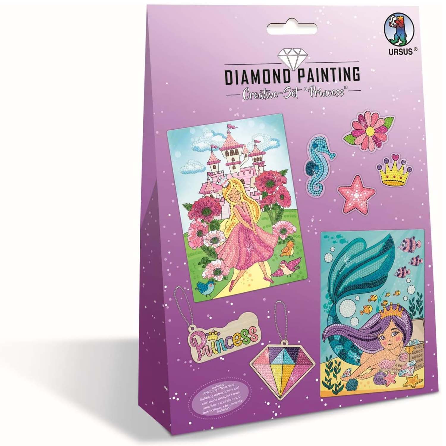 URSUS Diamond Painting CREATIVE Set PRINCESS
