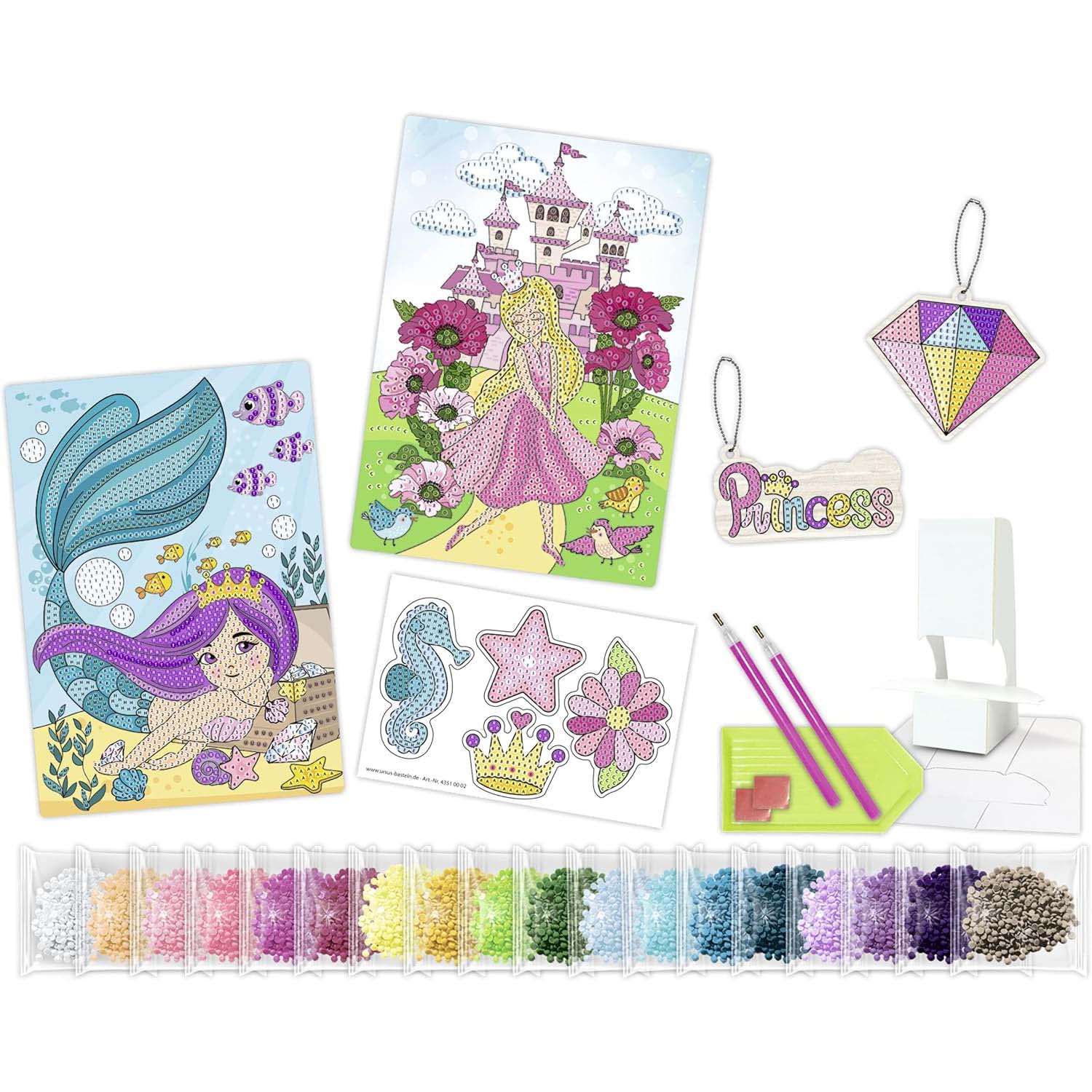 URSUS Diamond Painting CREATIVE Set PRINCESS