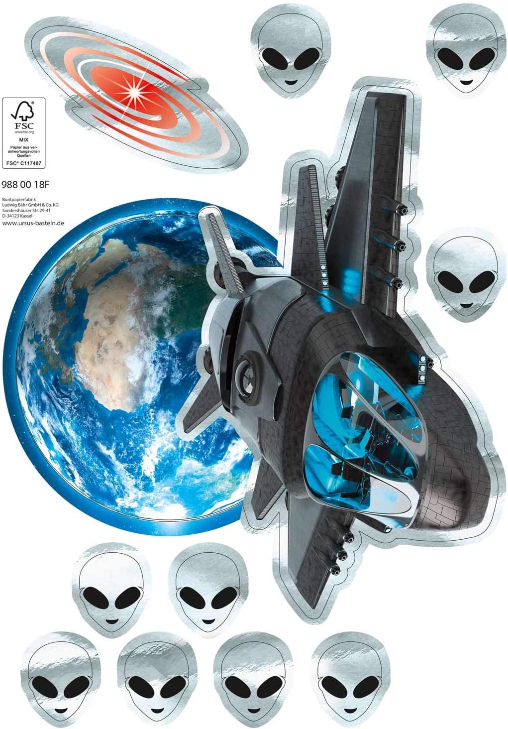 Ursus DEKO-SET f�r SCHULT�TE SPACE SHIP