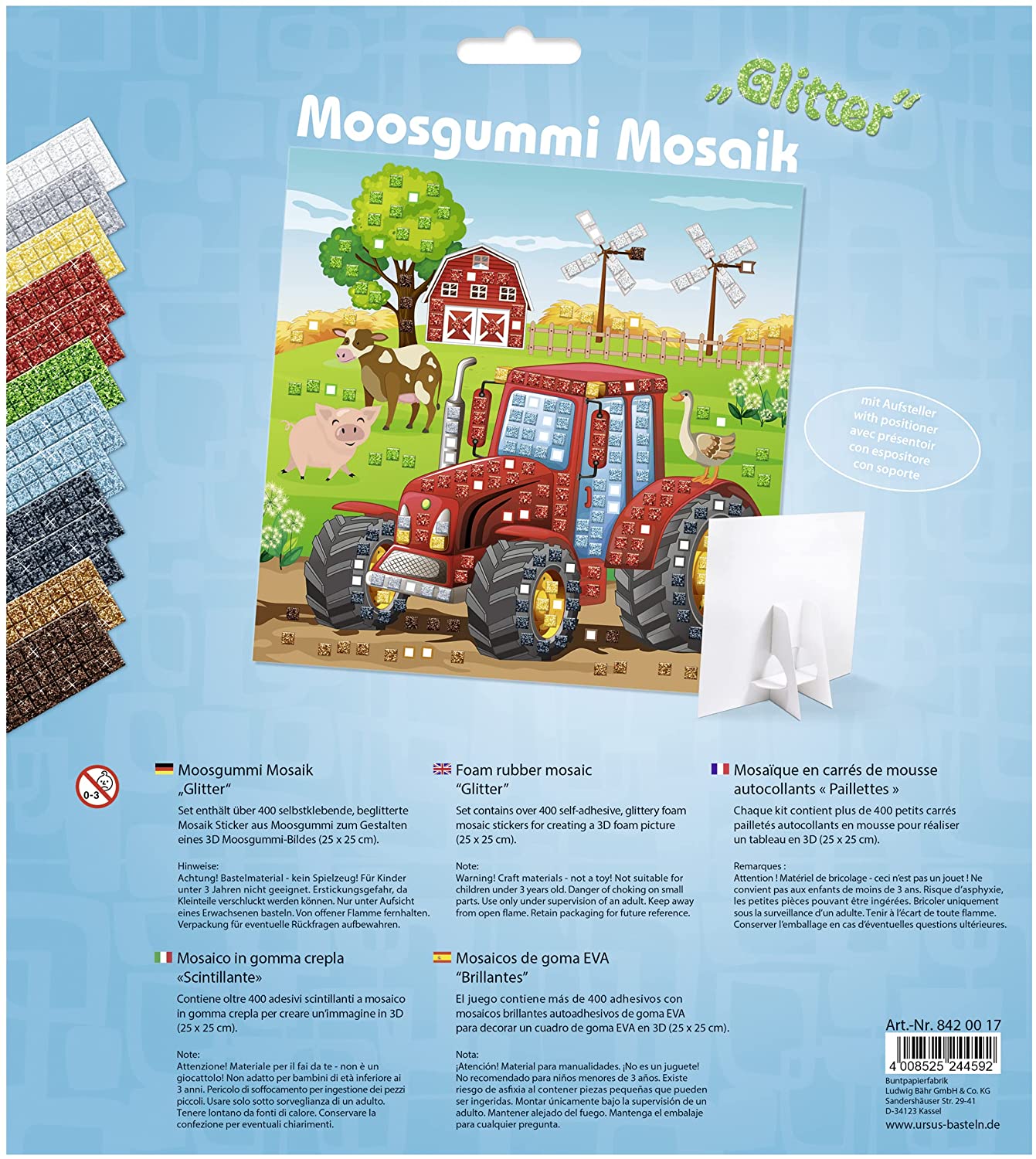 Ursus MOOSGUMMI MOSAIK "GLITTER TRAKTOR"