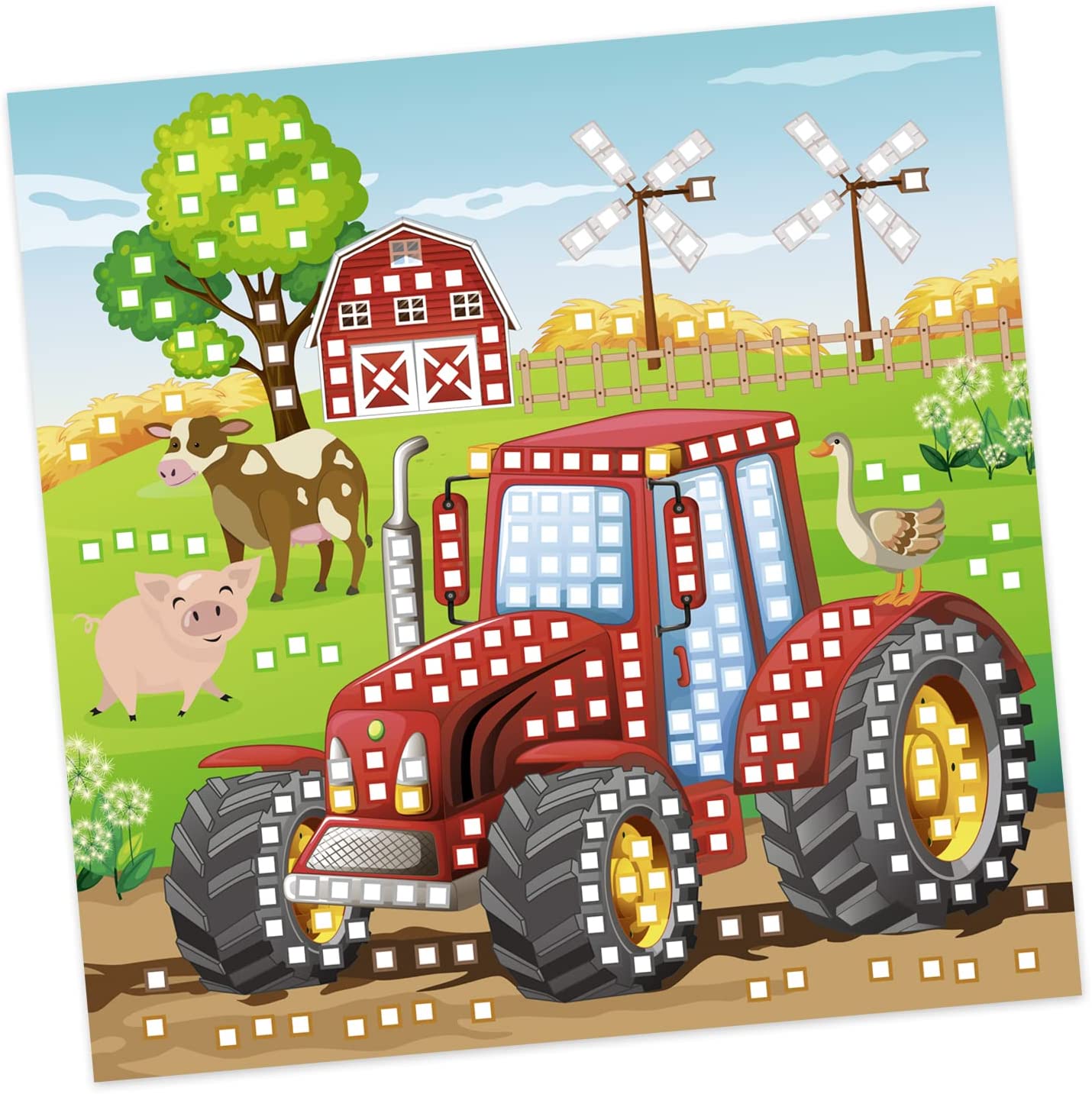 Ursus MOOSGUMMI MOSAIK "GLITTER TRAKTOR"